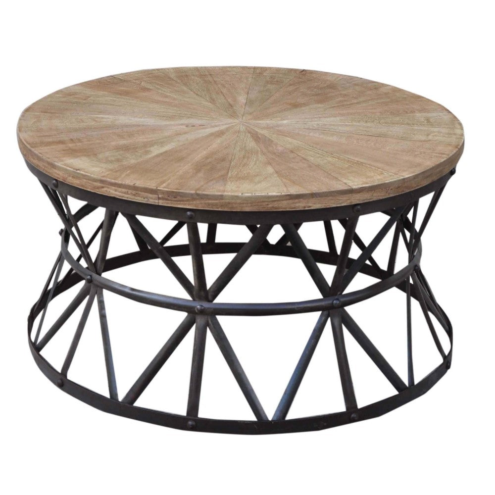 Handmade Cast Iron Round Coffee Table