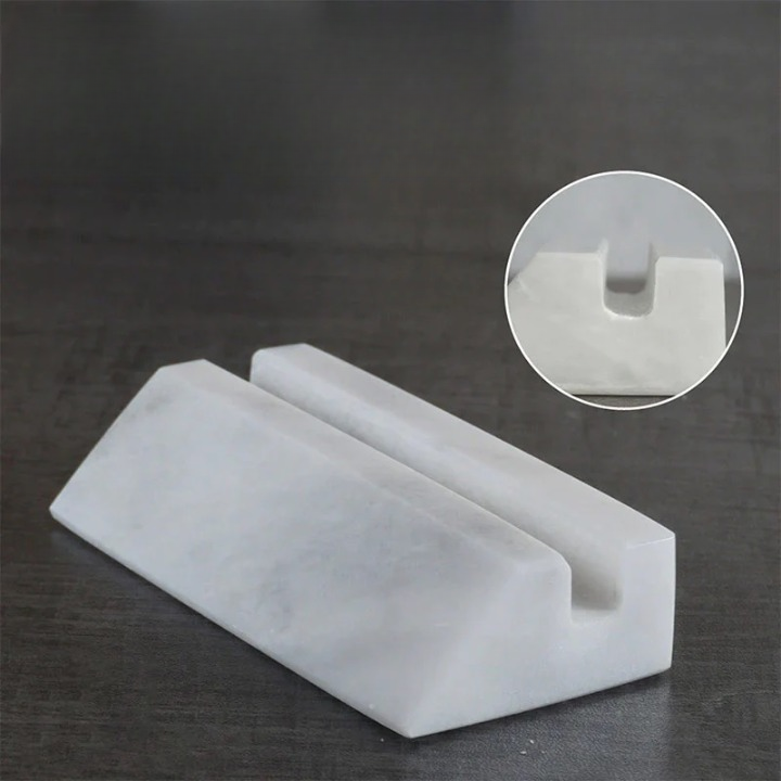 Handmade Marble Paperweight Card Holder (Available in 3 Colors)