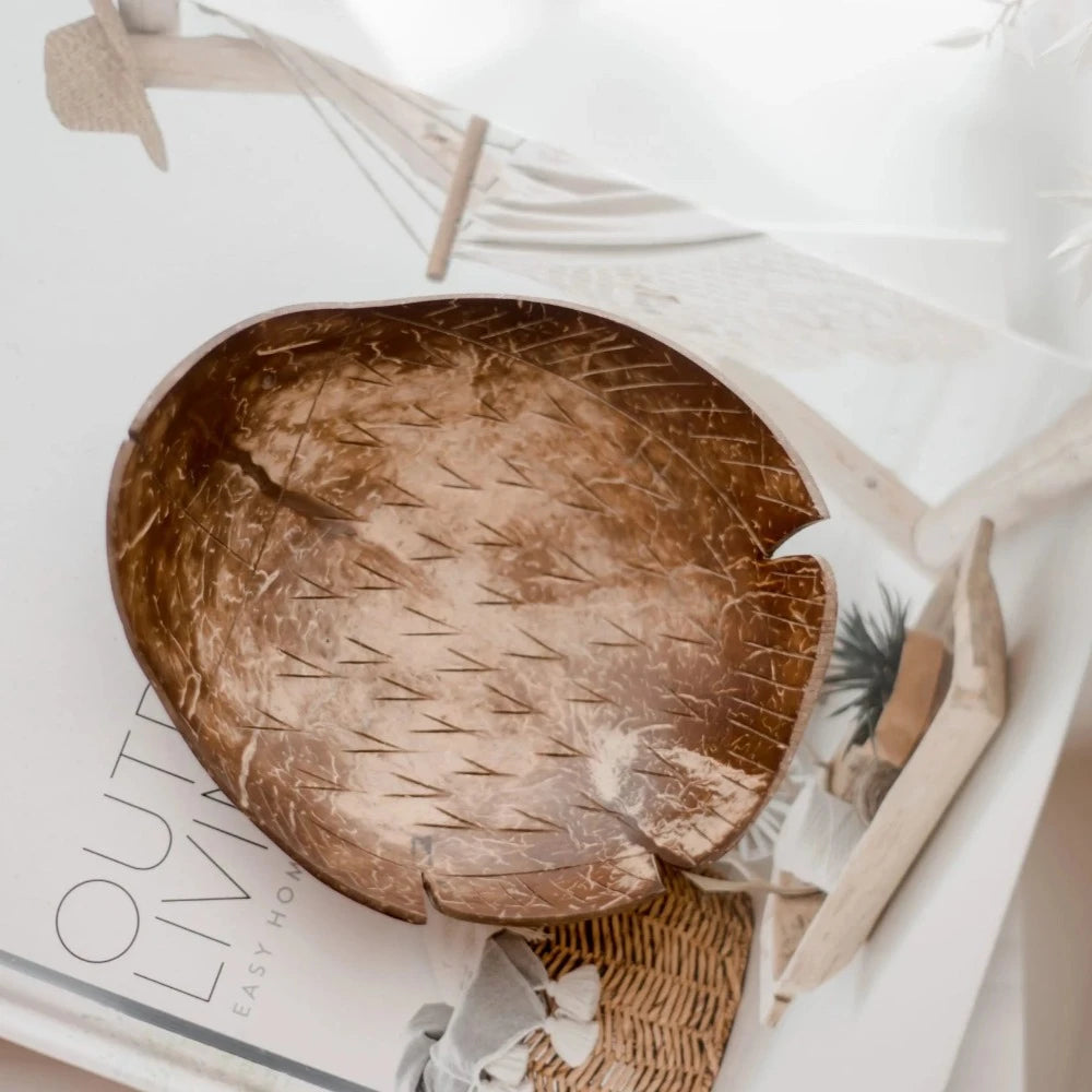 Handmade Recycled Coconut Fish Tray