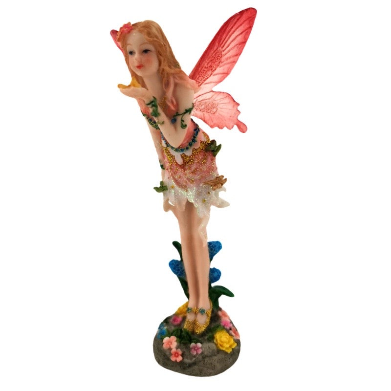 Handmade Stilus Australia Fairy Holding Butterfly - 16cms