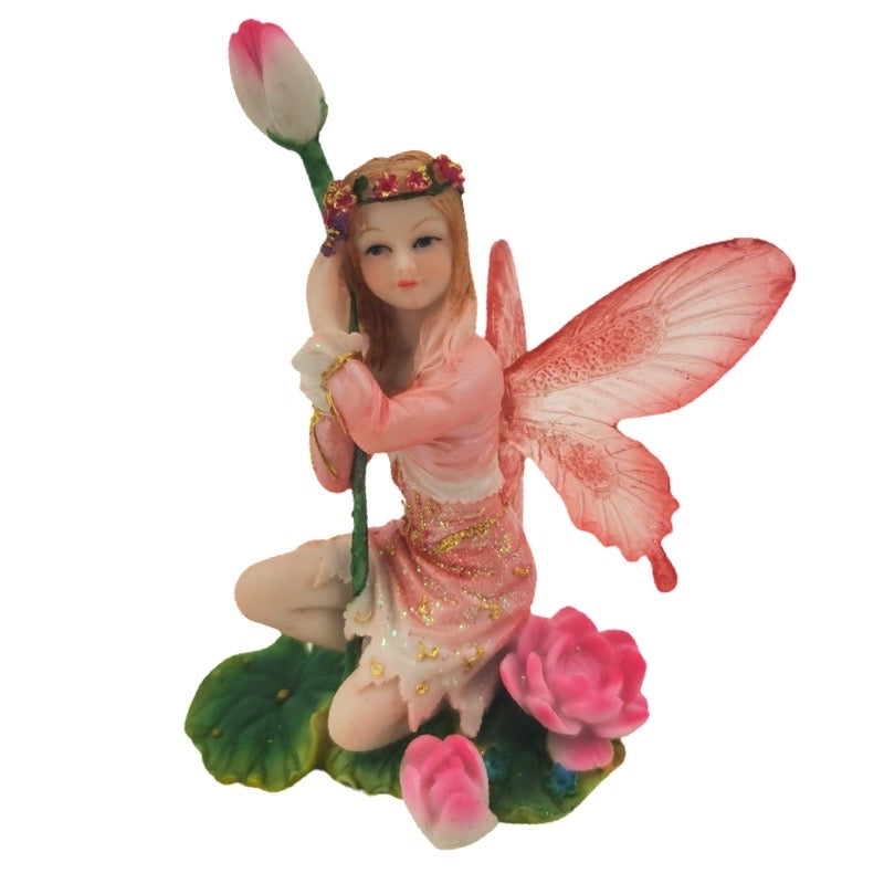 Handmade Stilus Australia Fairy sitting on Lilypad - 13cms