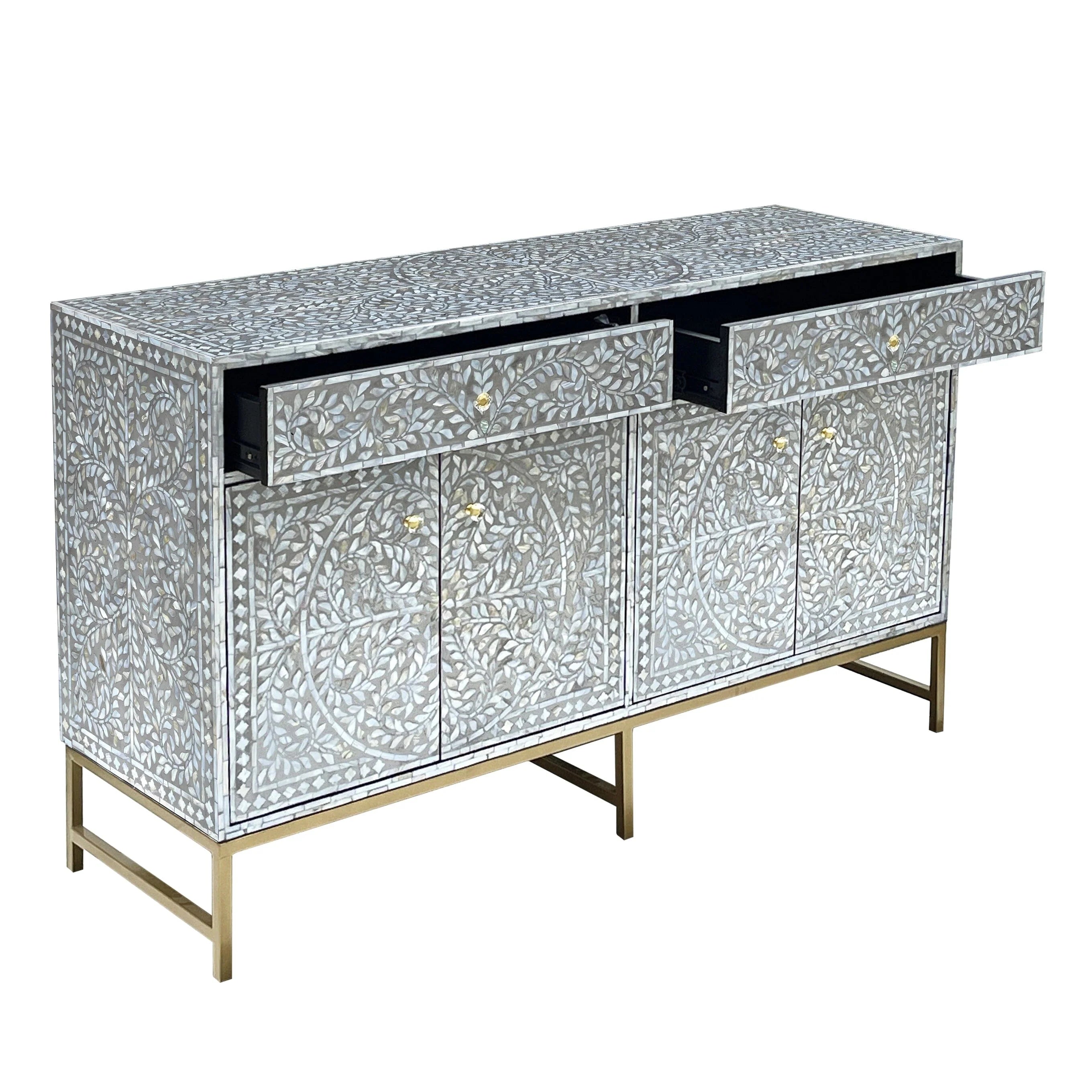 Handmade Swish Luxe Mother of Pearl Sideboard