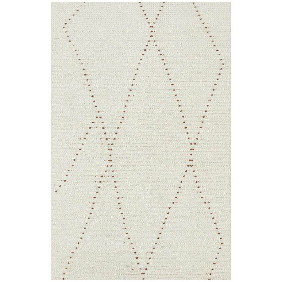 Handwoven Summit Orb Natural Rug - 225x155cms