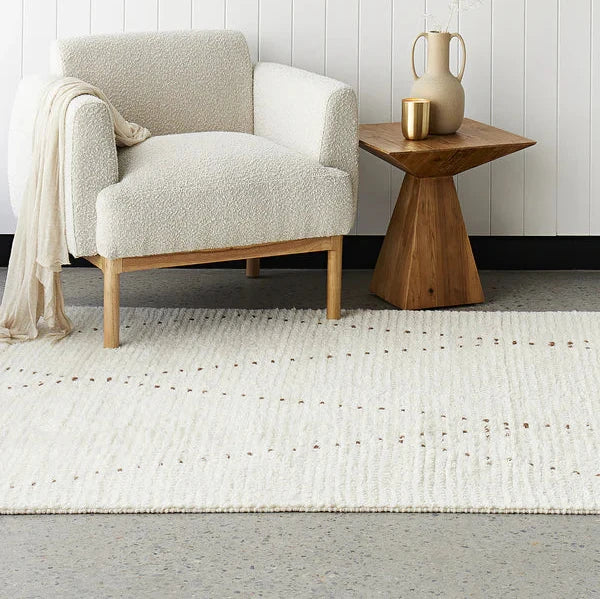 Handwoven Summit Orb Natural Rug - 225x155cms