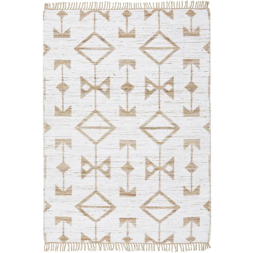 Handwoven Textured Bodhi Trudy Natural Rug - 225x155cms