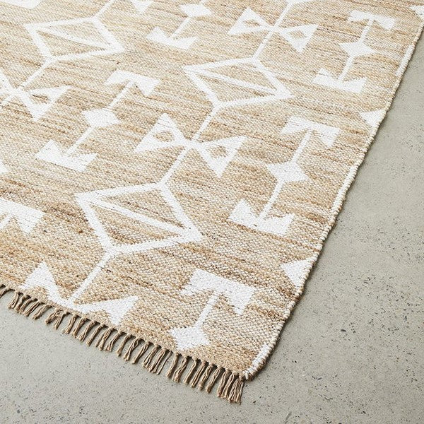 Handwoven Textured Bodhi Trudy Natural Rug - 225x155cms