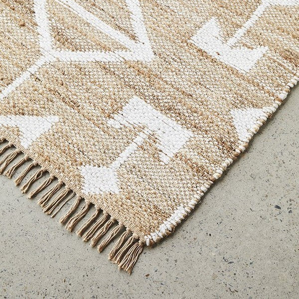 Handwoven Textured Bodhi Trudy Natural Rug - 225x155cms