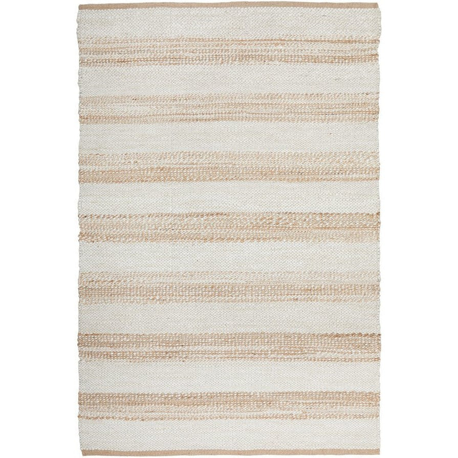 Handwoven Textured Noosa Natural White Rug - 400X300cms