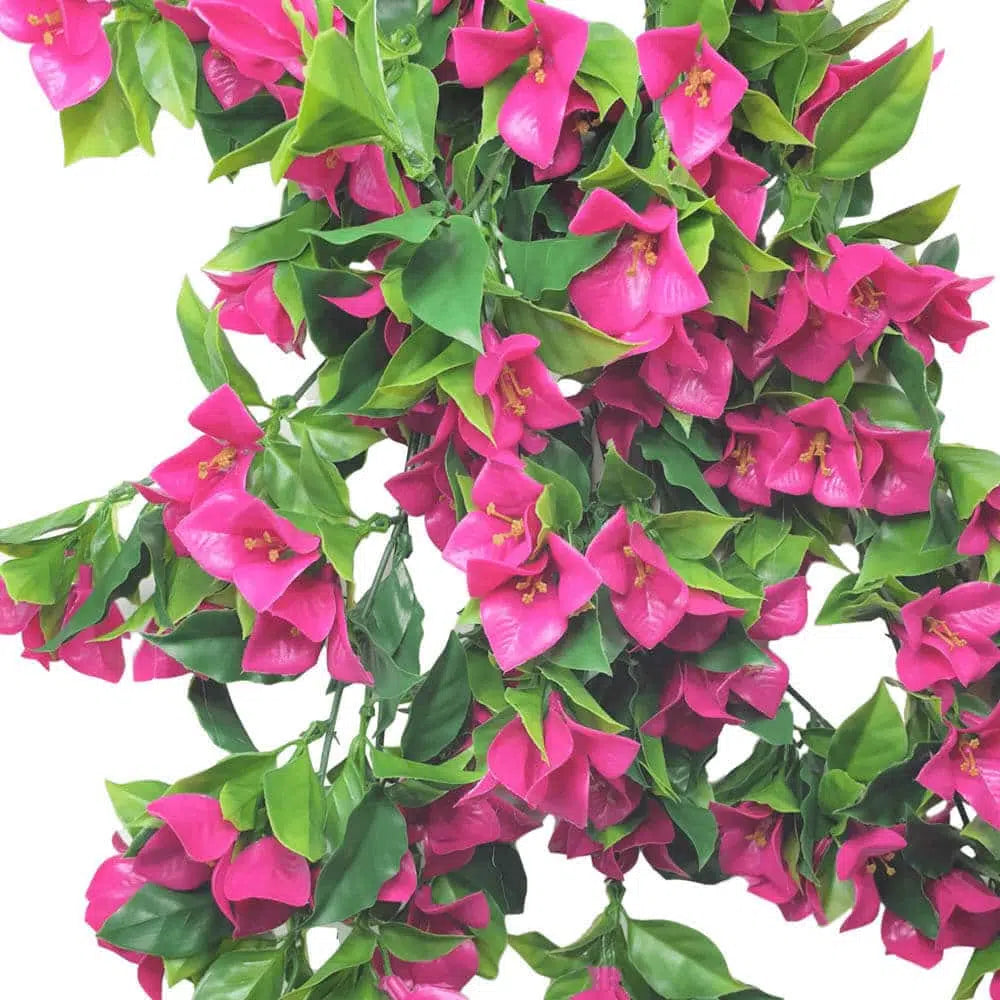 Hanging Artificial Bougainvillea Pink Plant 90cms