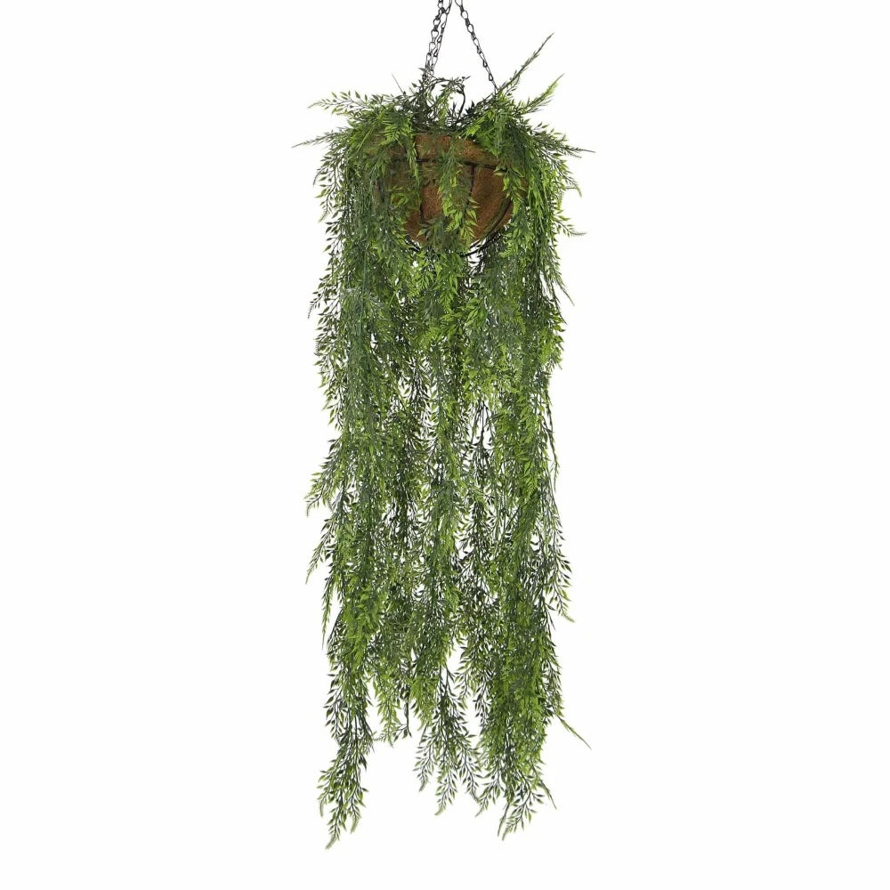 Hanging Artificial Fern Foliage Hanging Basket 135cm