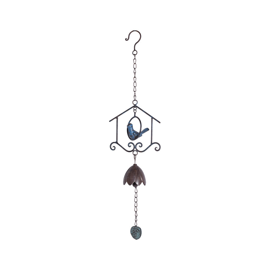 Hanging Bird in House with Bell - 60cms