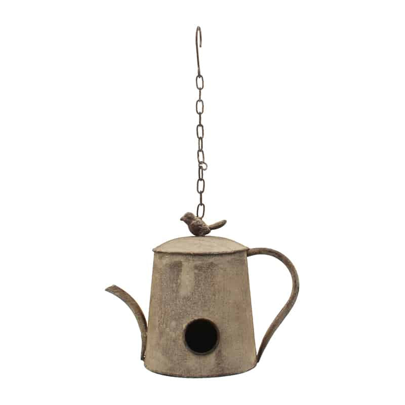 Hanging 'Antique Watering Can' Bird House - 26x15x21cms