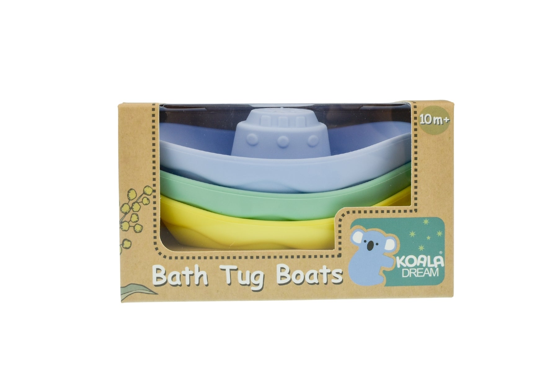 Harbor Splash Silicone Tug Boats - 3-Piece Bath Set