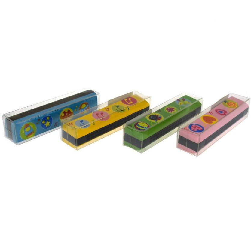 Harmony Wood Mixed Pattern Harmonica (Set At Random)