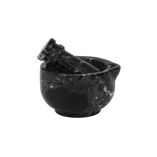 Heavy Mini Mortar & Pestle Set - Black