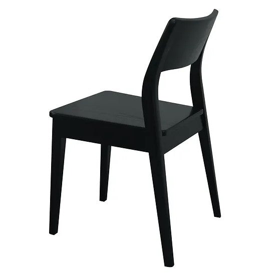 Heirloom Quality Solid Wood Dining Chair Black - Set of 2