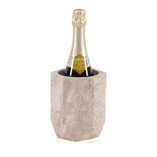 Hexagon Marble Wine Chiller - Brown