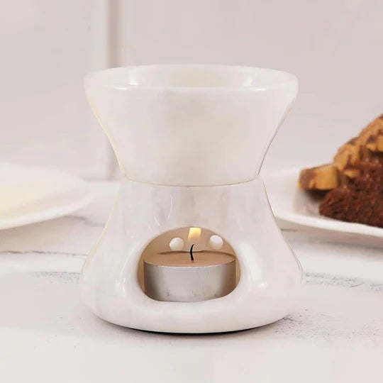 High-Quality Premium Butter Warmer - White