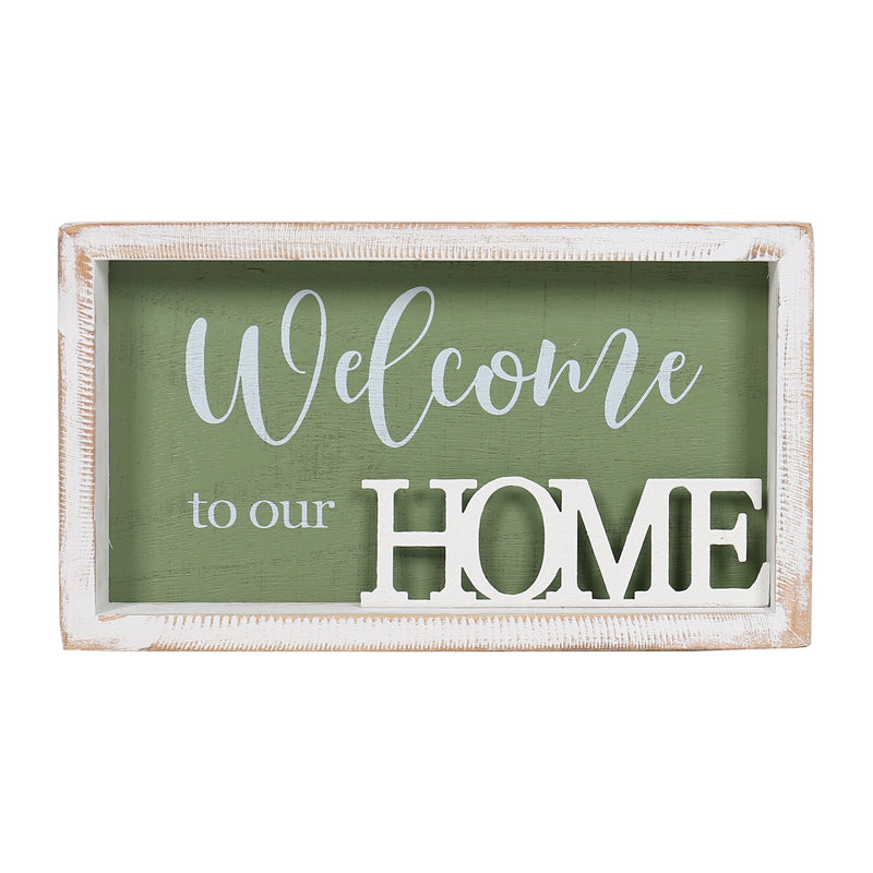 Home 3-D Plaque Wall Art in Shadow Box Frame - 28×3.5x16cms