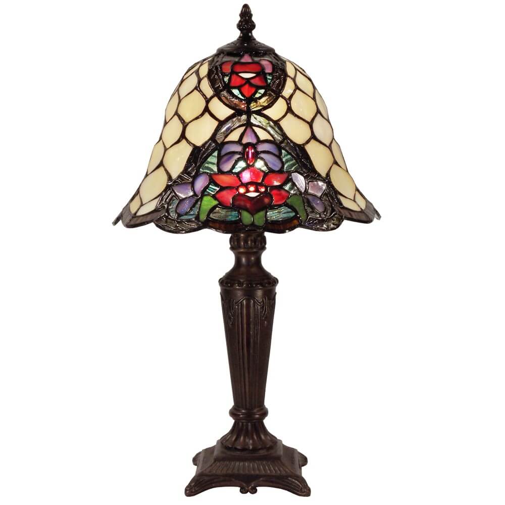 Honeycomb Bell Tiffany Style Stained Glass Table Lamp