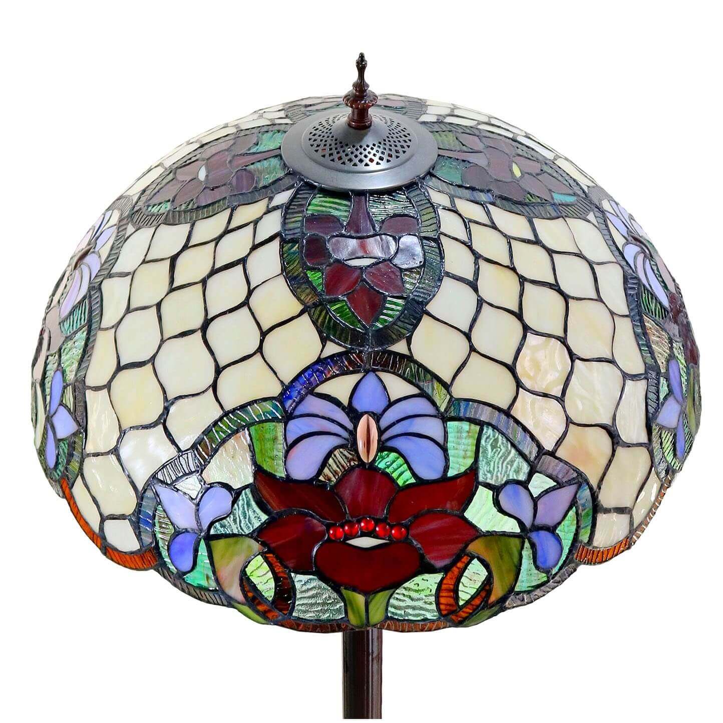 Honeycomb Tiffany Stained Glass Floor Lamp