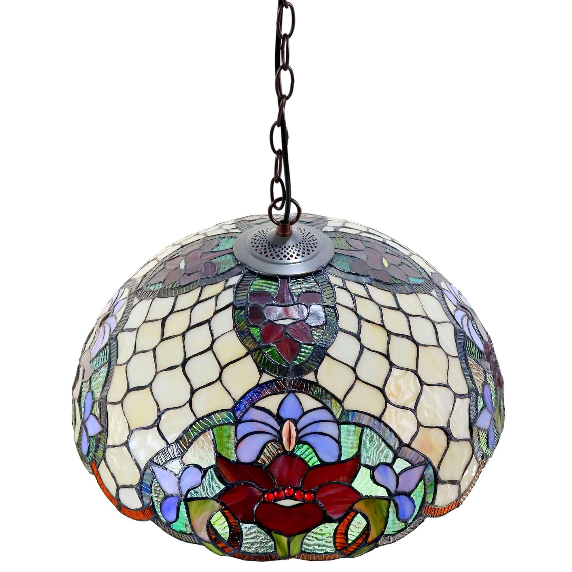 Honeycomb Tiffany Stained Glass Hanging Lamp