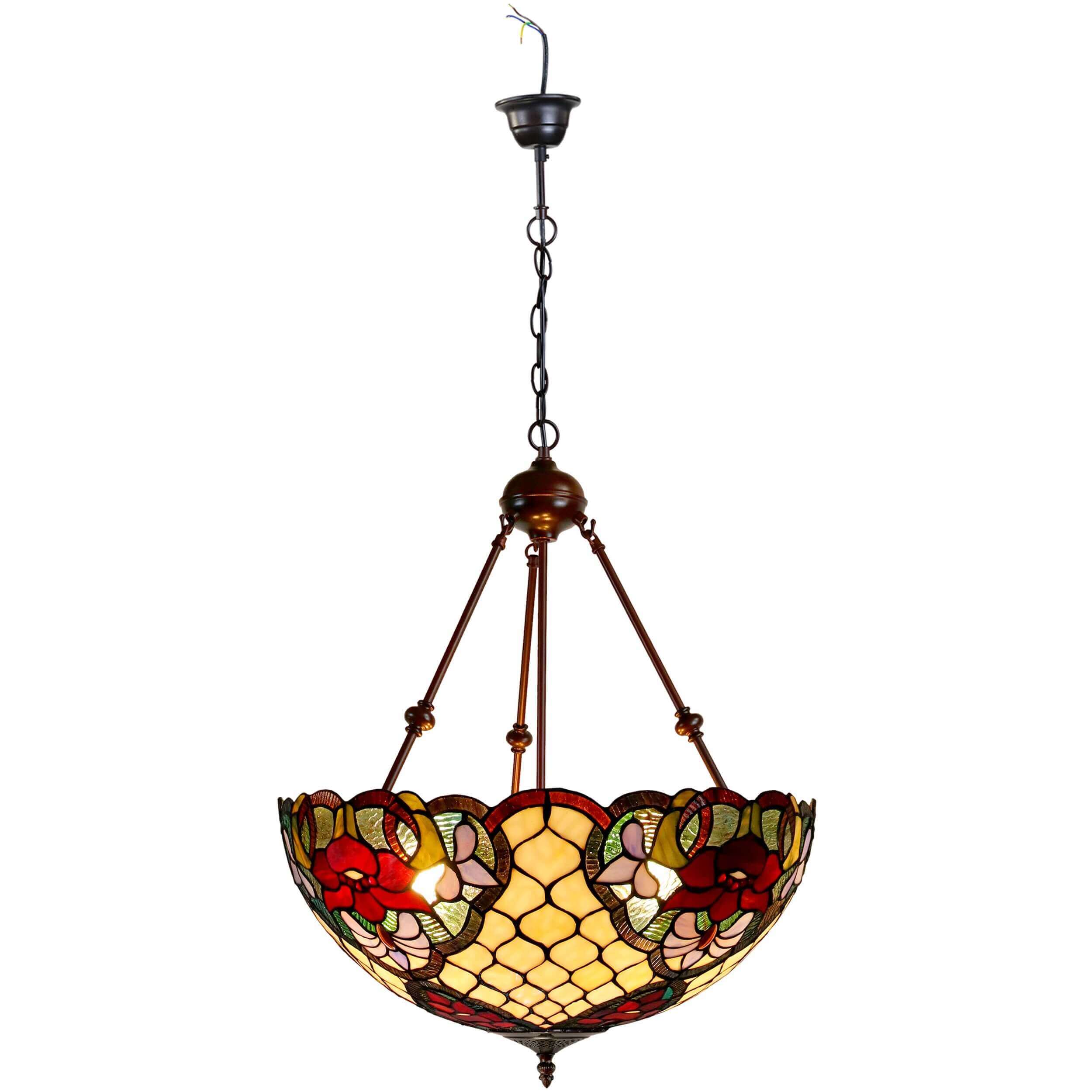 Honeycomb Tiffany Stained Glass Pendant Lamp