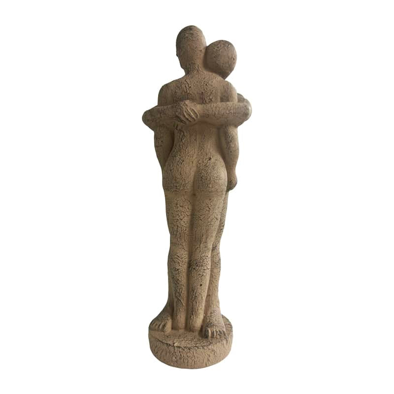 Hugging Couple Decorative Statue - 12x10x36cms