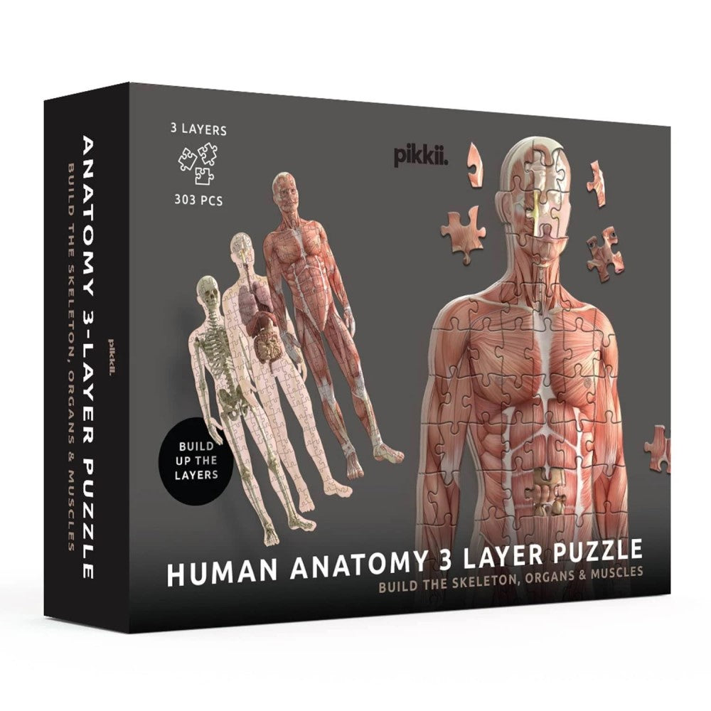 Human Anatomy 3 Layer 303 Pieces Jigsaw Puzzle