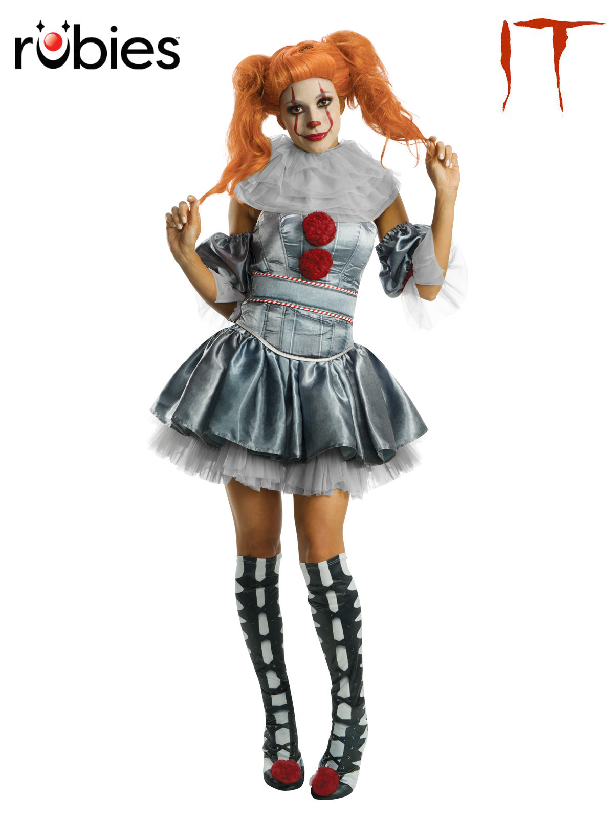 "IT" Movie Pennywise Ch 2 Deluxe Women's Costumes (Available in 3 Sizes)