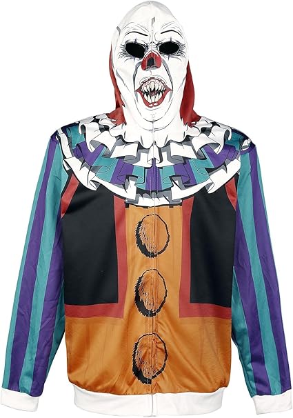 "IT" Movie Pennywise Men's Hoodie With Mask (Available in 2 Sizes)