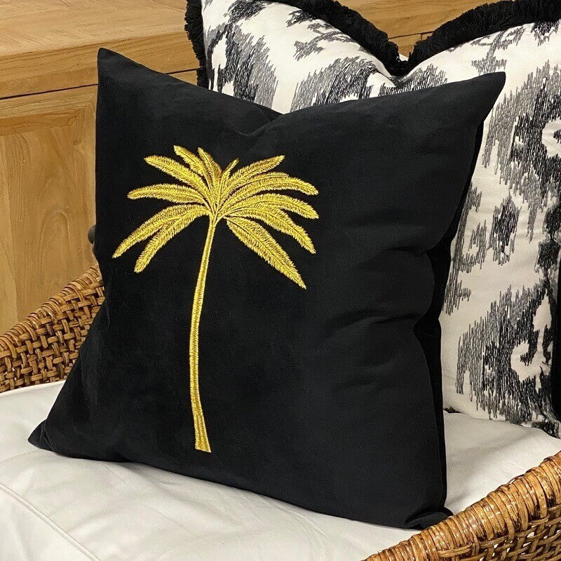 Ibiza Cotton 45x45cm Cushion Cover - Black