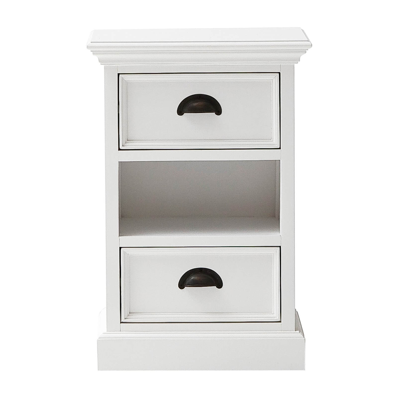 Iconic Bedside Storage Table 2 Drawers 1 Basket