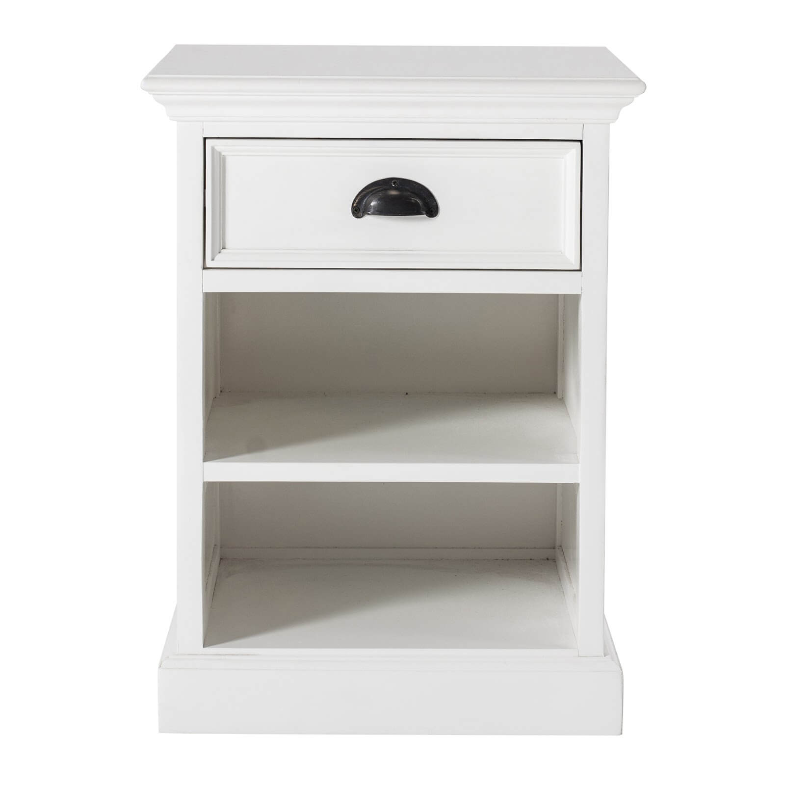 Iconic Bedside Table with 1 Drawer 2 Shelves 45cms