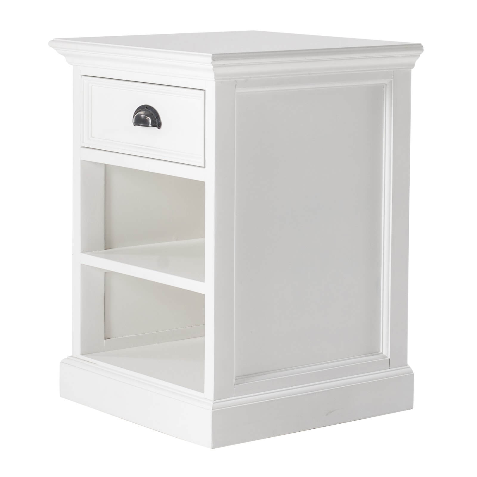 Iconic Bedside Table with 1 Drawer 2 Shelves 45cms