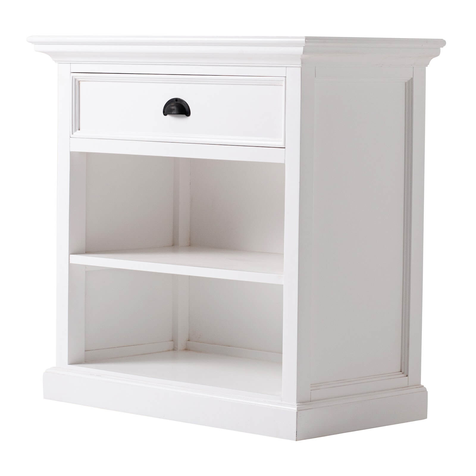 Iconic Bedside Table with 1 Drawer 2 Shelves 81cms