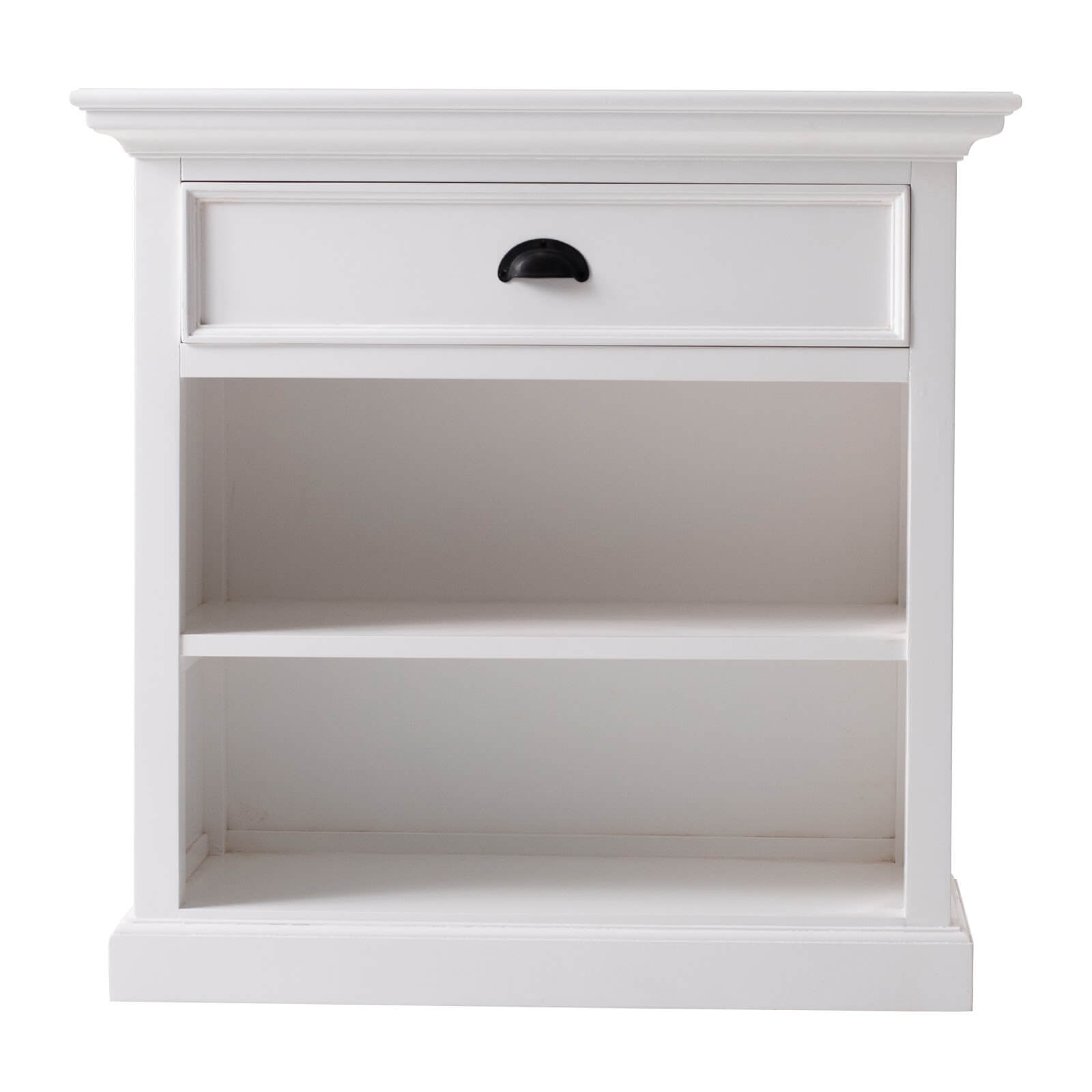 Iconic Bedside Table with 1 Drawer 2 Shelves 81cms