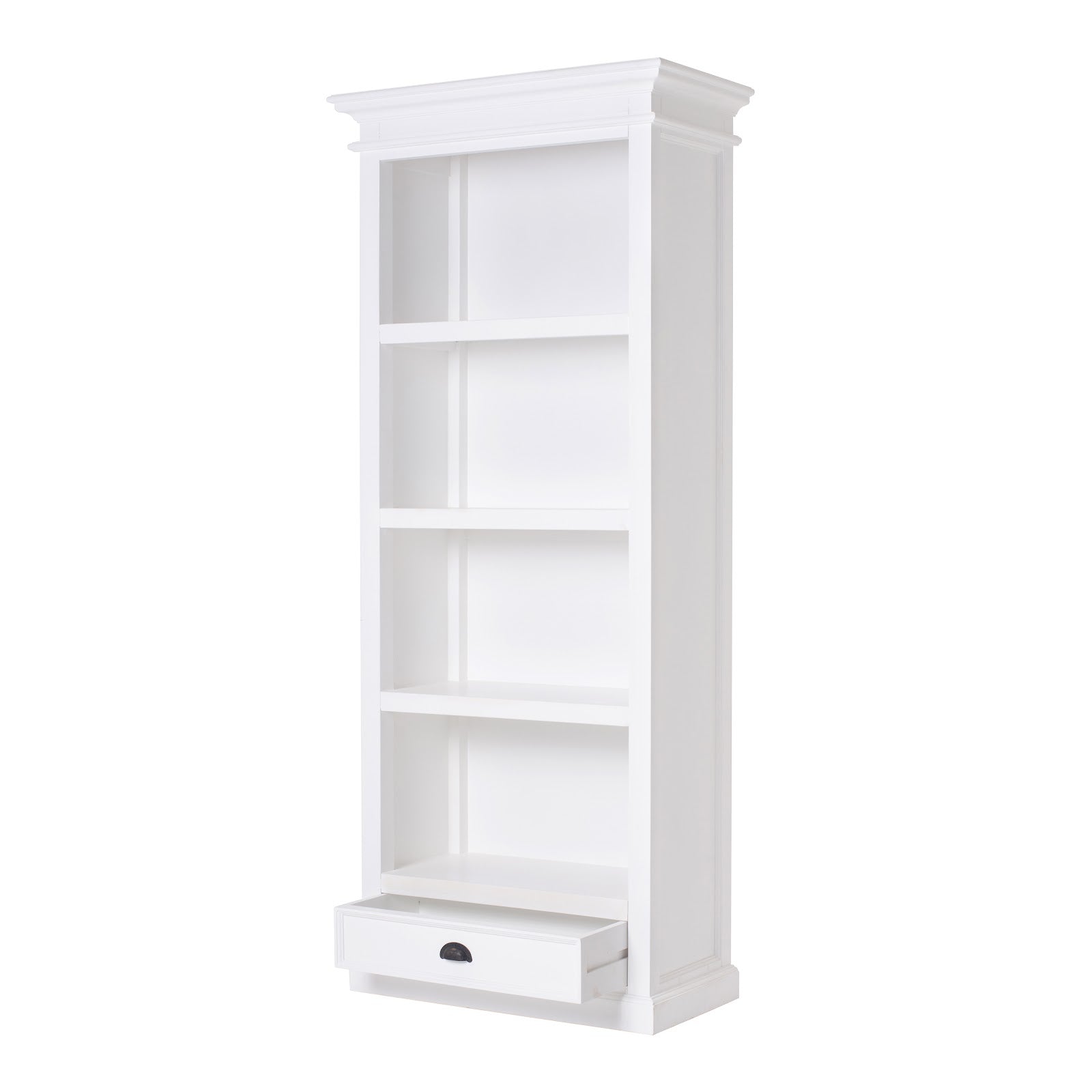 Iconic Hutch Bookcase 1 Drawer 4 Shelves White