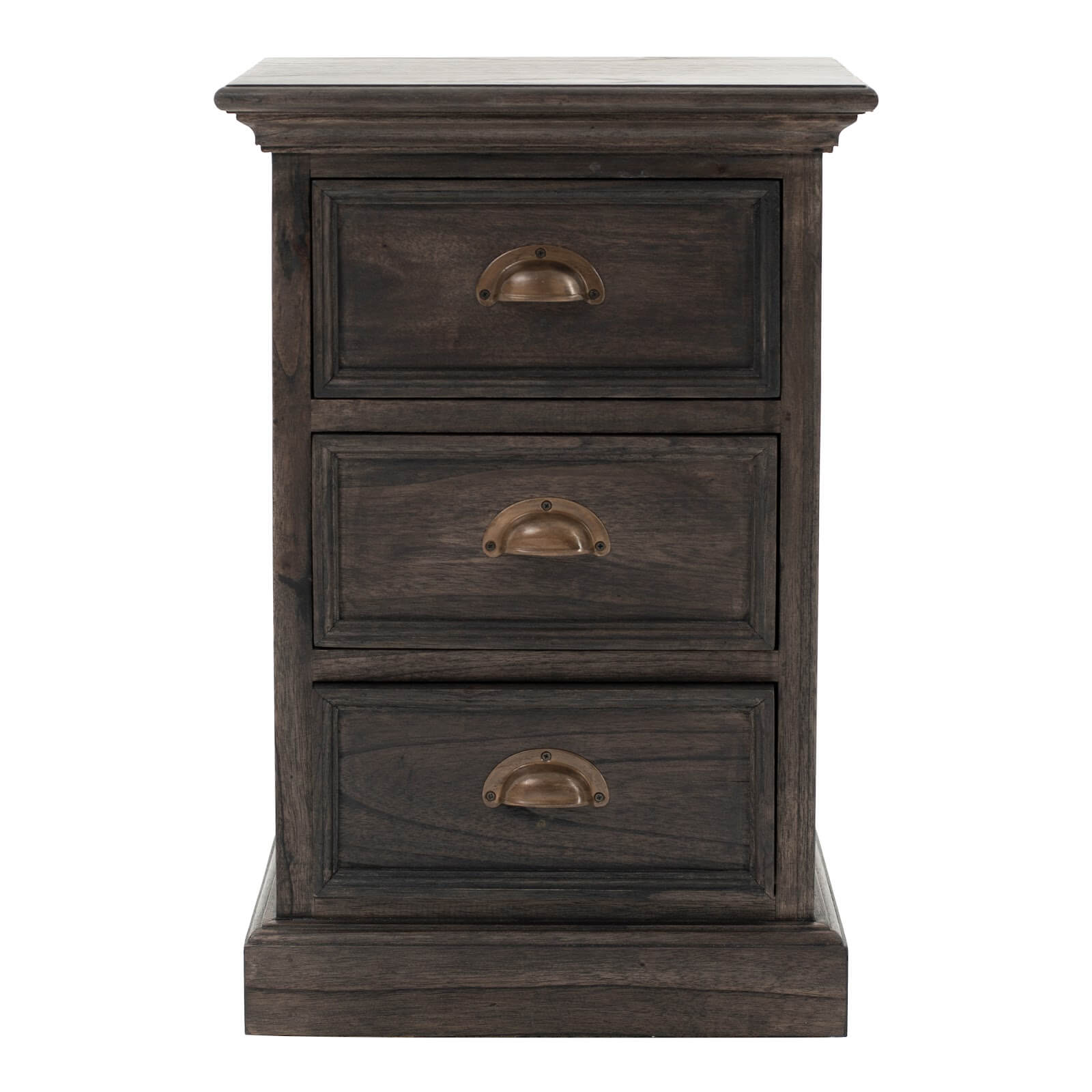 Iconic Cabinet 3 Drawers Bedside Table Black