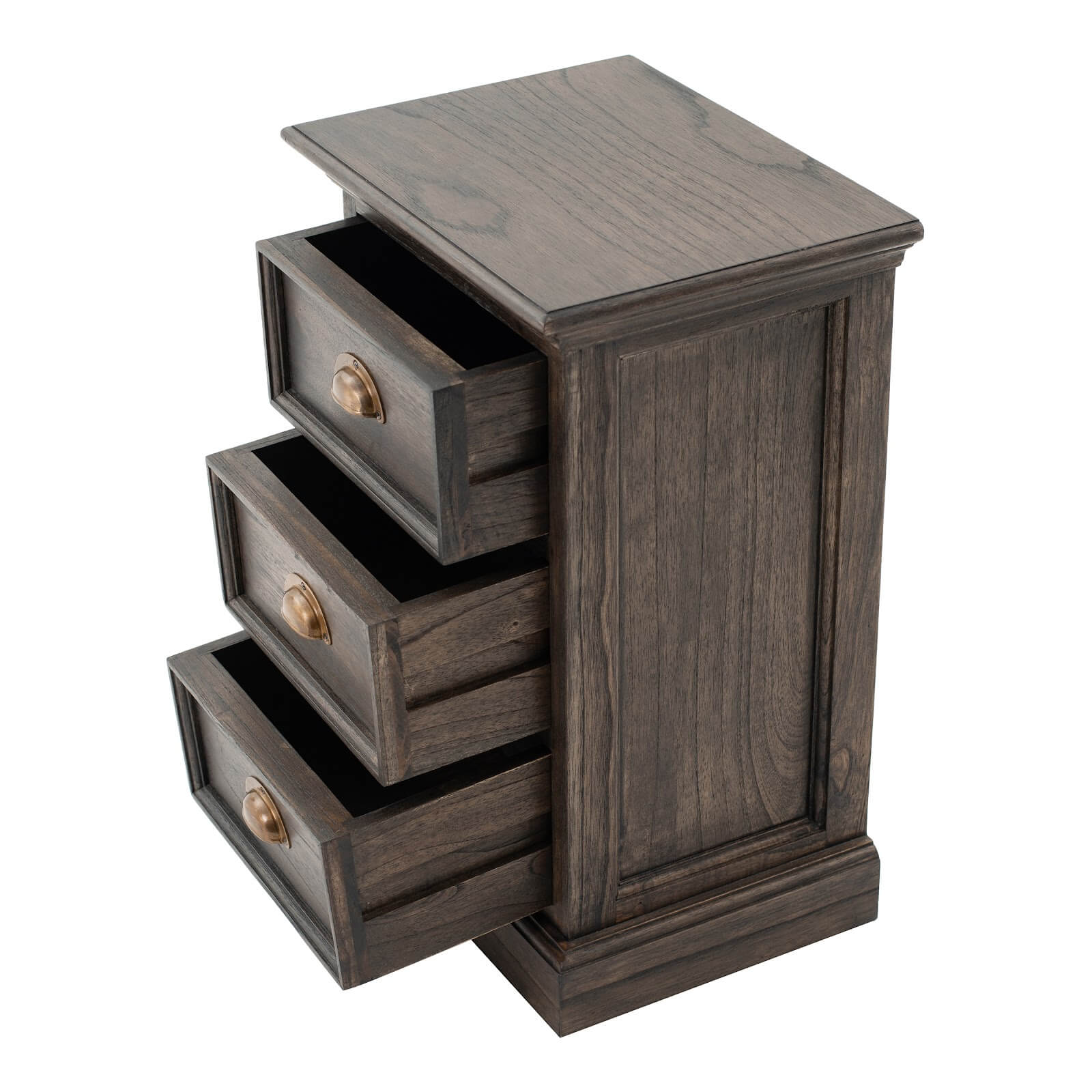 Iconic Cabinet 3 Drawers Bedside Table Black