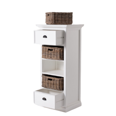 Iconic Storage Tower 2 Drawers 3 Baskets 132cms