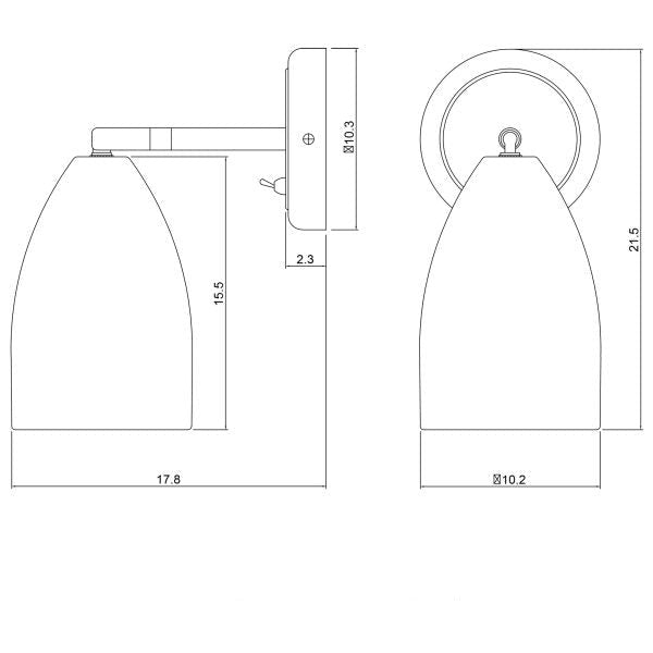 Ideal Adjustable Wall Light (Available in 2 Colors)