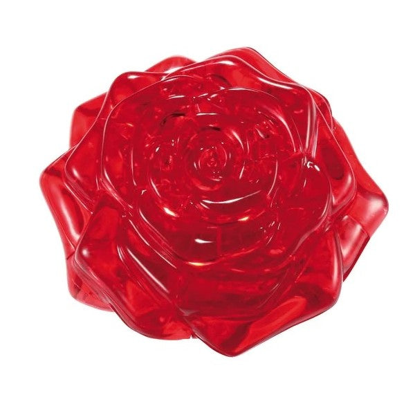 3D Crystal Puzzle - Red Rose