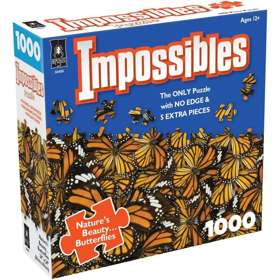 Impossibles - Natures Beauty Butterflies 1000 Pieces Jigsaw Puzzle