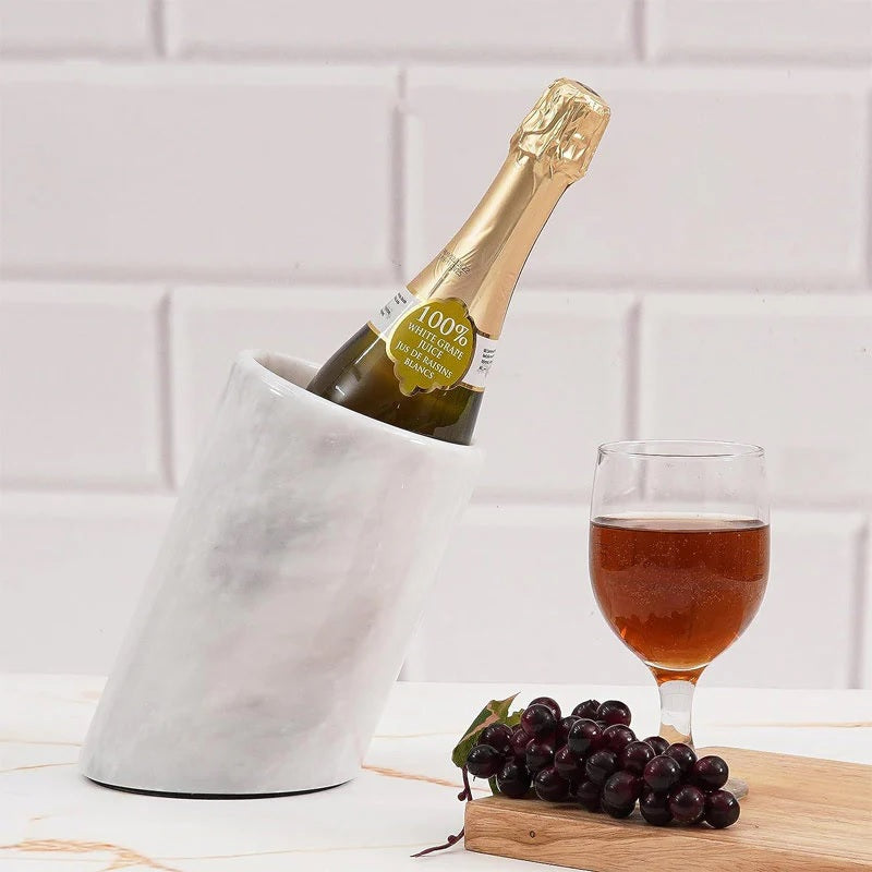 Inclined Handmade Marble Wine Bottle Cooler (Available in 4 Colors)