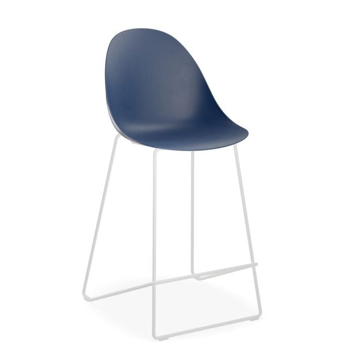 Industrial Elegance White Base Stool 65cms (Available in 3 Colors)