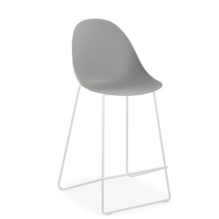 Industrial Elegance White Base Stool 65cms (Available in 3 Colors)