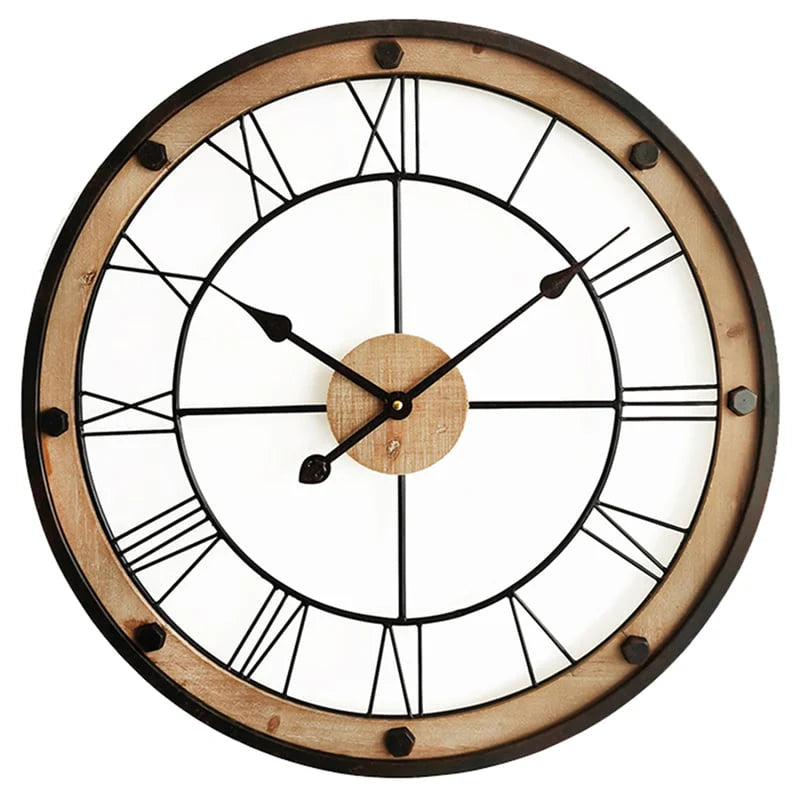 Industrial Finish Floating Wall Clock 61cms