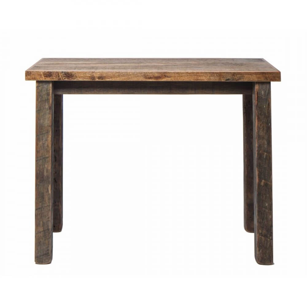 Industrial Reclaimed Wooden Console Table - Blonde Matt