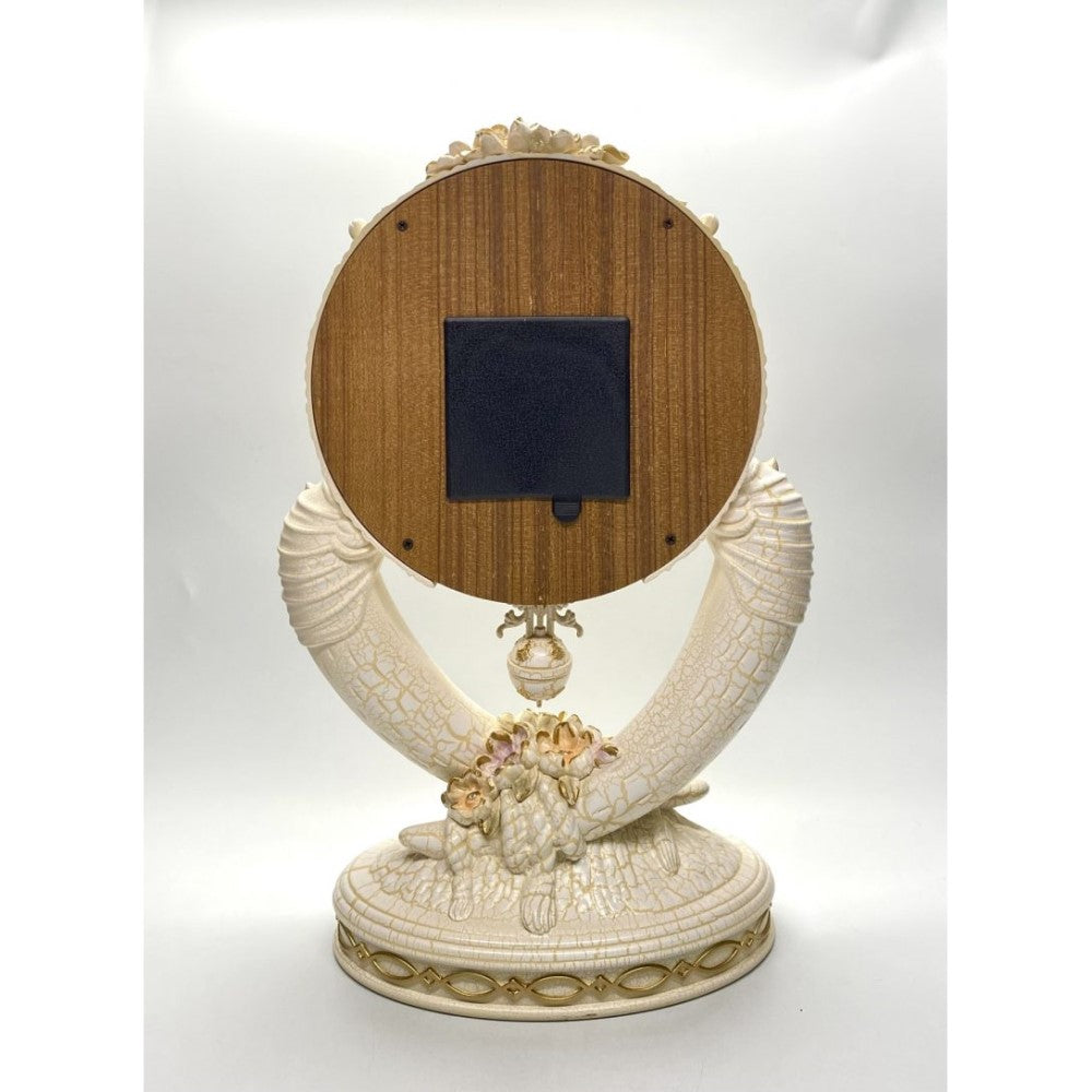 Inlaid Crystal Beads Table Clock 43cms